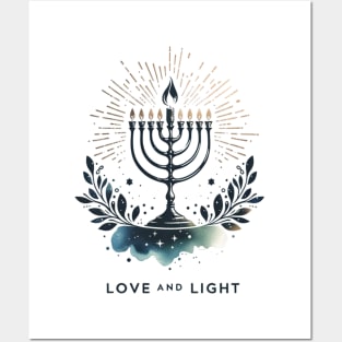 Love and Light Hanukkah Posters and Art